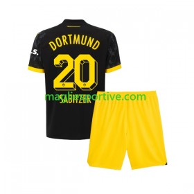 Completo Calcio Borussia Dortmund Marcel Sabitzer 20 Bambino Divisa Trasferta 2023-2024